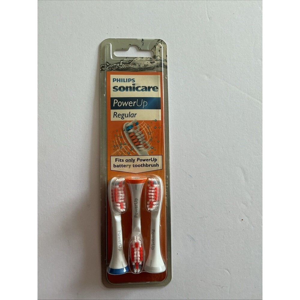 Philips Sonicare PowerUp Regular Replacement brushes 3 Pack New Sealed